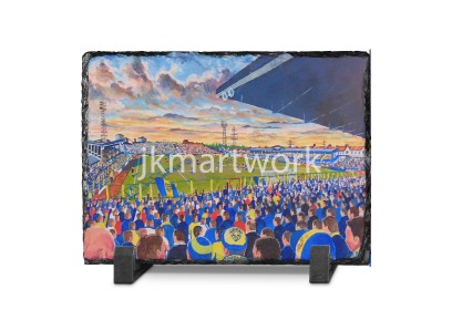Plough Lane Stadium Fine Art Slate Presentation - AFC Wimbledon